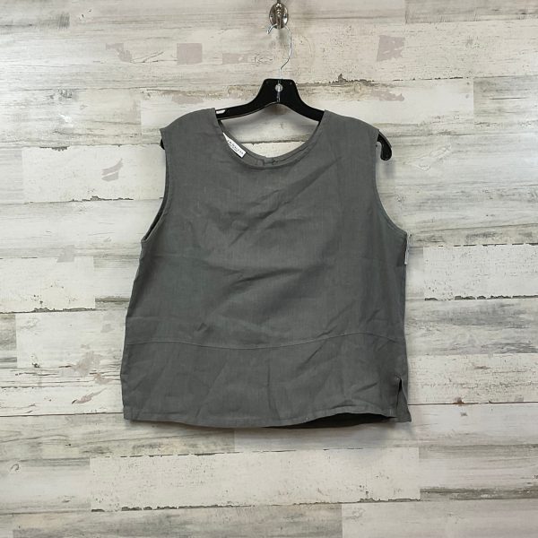 Top Sleeveless By Bryn Walker In Grey, Size: M Fashion