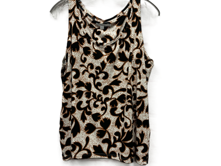 Top Sleeveless By Chicos In Black & Orange, Size: L on Sale