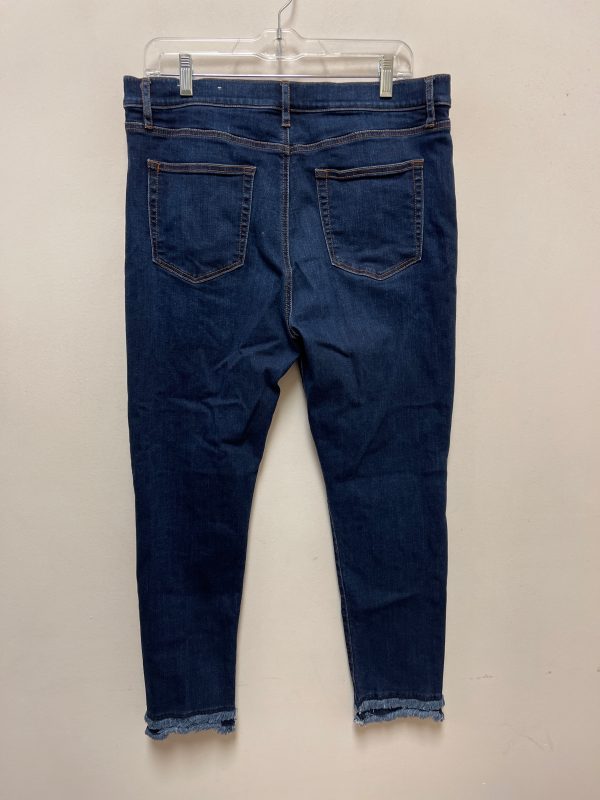 Jeans Skinny By Loft In Blue Denim, Size: 14 Online Sale