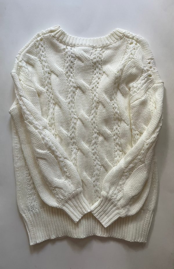 Sweater By Vine & Love In Cream, Size: M Cheap