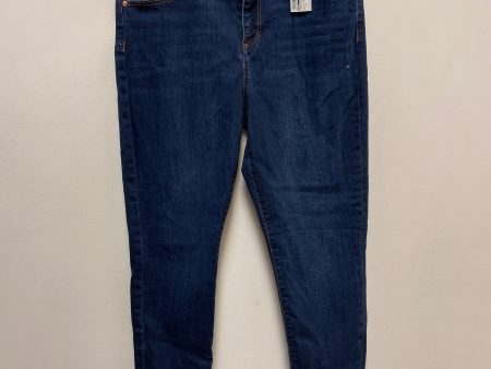 Jeans Skinny By Loft In Blue Denim, Size: 14 Online Sale