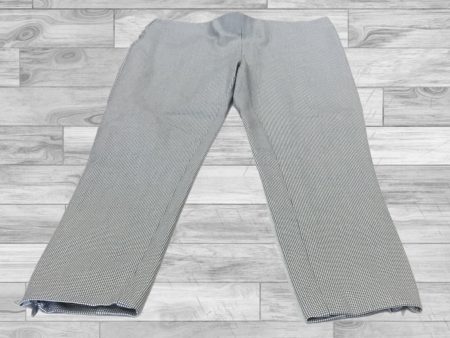 Pants Ankle By Loft In Grey White, Size: 4 Cheap