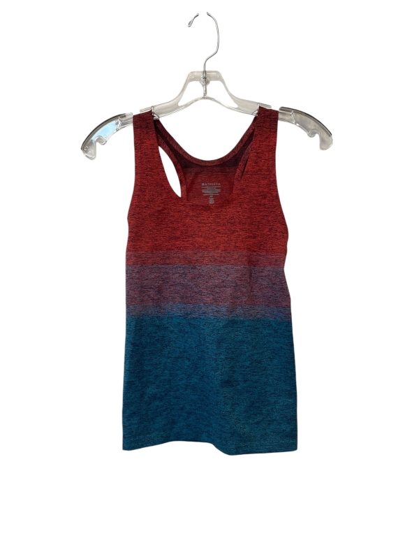 Athletic Tank Top By Athleta In Blue & Red, Size: Xs Online