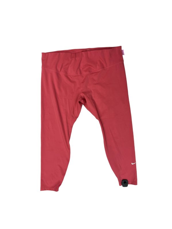 Athletic Leggings By Nike Apparel In Pink, Size: 3x Online now