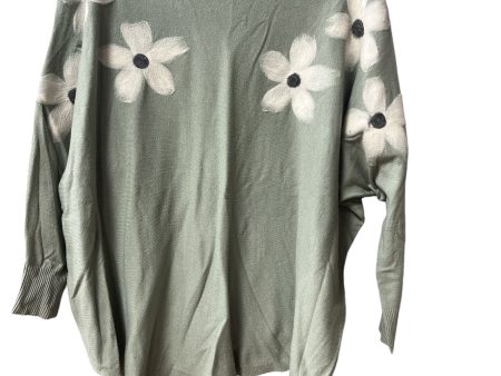 Sweater By Cme In Green, Size: 1x Supply