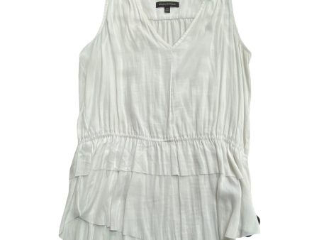 White Blouse Sleeveless Banana Republic, Size Xs Supply