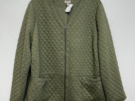 Cardigan By Logo In Green, Size: 2x Online now