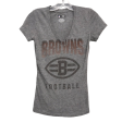 Athletic Top Short Sleeve By Nfl In Grey, Size: S Online