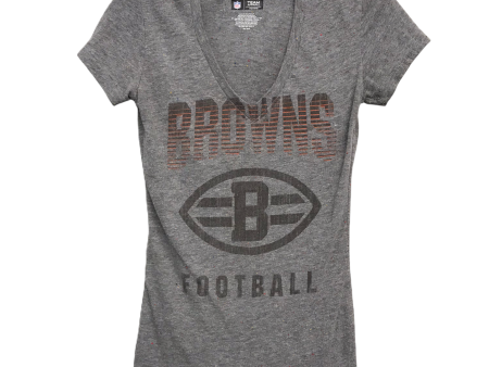 Athletic Top Short Sleeve By Nfl In Grey, Size: S Online