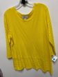 Sweater By Peck And Peck In Yellow, Size: Xl For Cheap