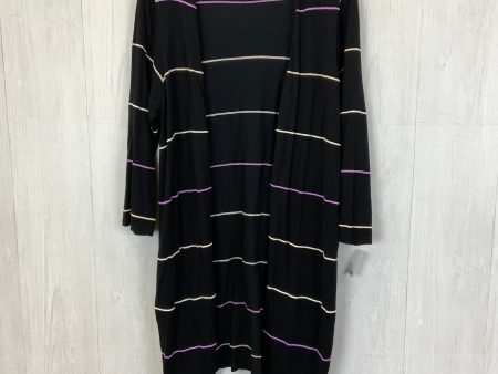 Cardigan By Alfani In Black & Purple, Size: 0x Online now