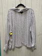 Blouse Long Sleeve By Worthington In Grey & White, Size: 2x Supply