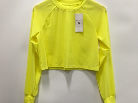 Athletic Top Long Sleeve Collar By Clothes Mentor In Yellow, Size: S Online Hot Sale