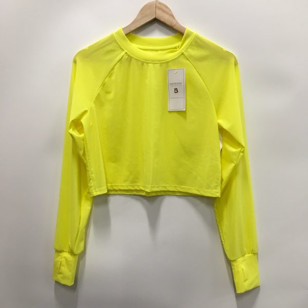 Athletic Top Long Sleeve Collar By Clothes Mentor In Yellow, Size: S Online Hot Sale