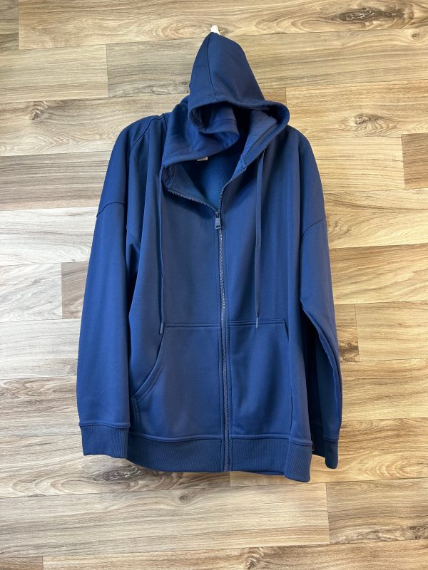 Athletic Sweatshirt Hoodie By Love & Sports In Blue, Size: Xl For Sale