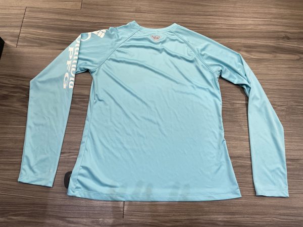 Athletic Top Long Sleeve Crewneck By Columbia In Blue, Size: S For Sale