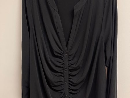 Blouse Long Sleeve By Lane Bryant In Black, Size: 4x Online Sale