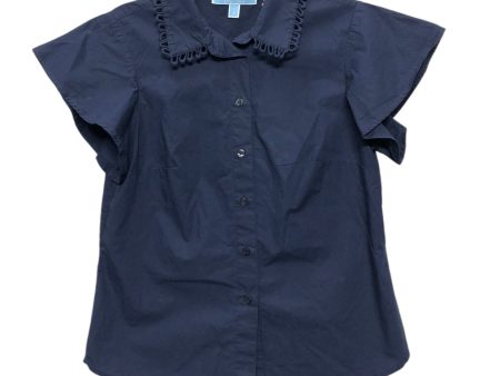 Top Short Sleeve By Draper James In Navy, Size: 6 Discount