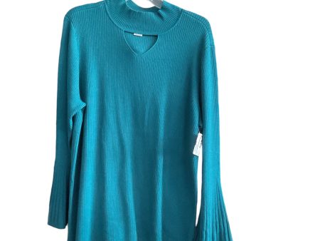 Sweater By Chicos In Teal, Size: 1x Fashion