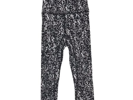 Athletic Leggings Capris By Lululemon In Black & White, Size:S Online now