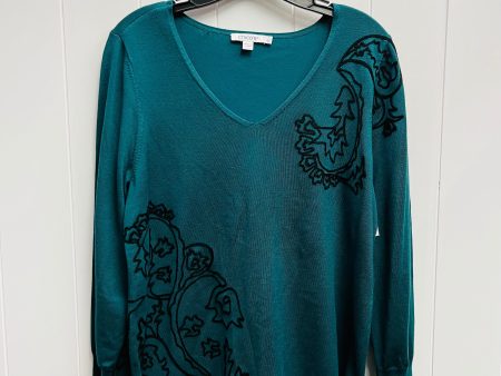 Top Long Sleeve By Chicos In Green, Size: M Online now