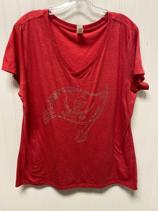 Athletic Top Short Sleeve By Clothes Mentor In Red, Size: Xl Online Sale