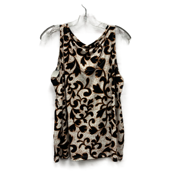 Top Sleeveless By Chicos In Black & Orange, Size: L on Sale