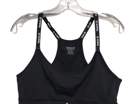 Athletic Bra By Reebok In Black, Size:Xl Fashion