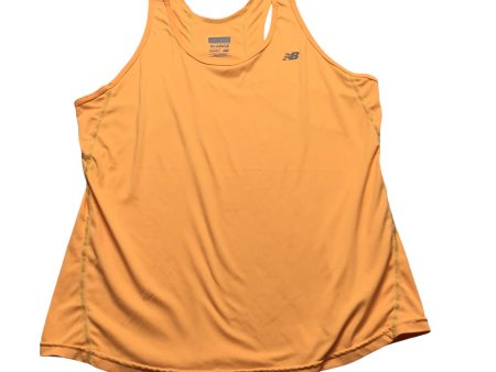 Athletic Tank Top By New Balance In Orange, Size: Xl Hot on Sale