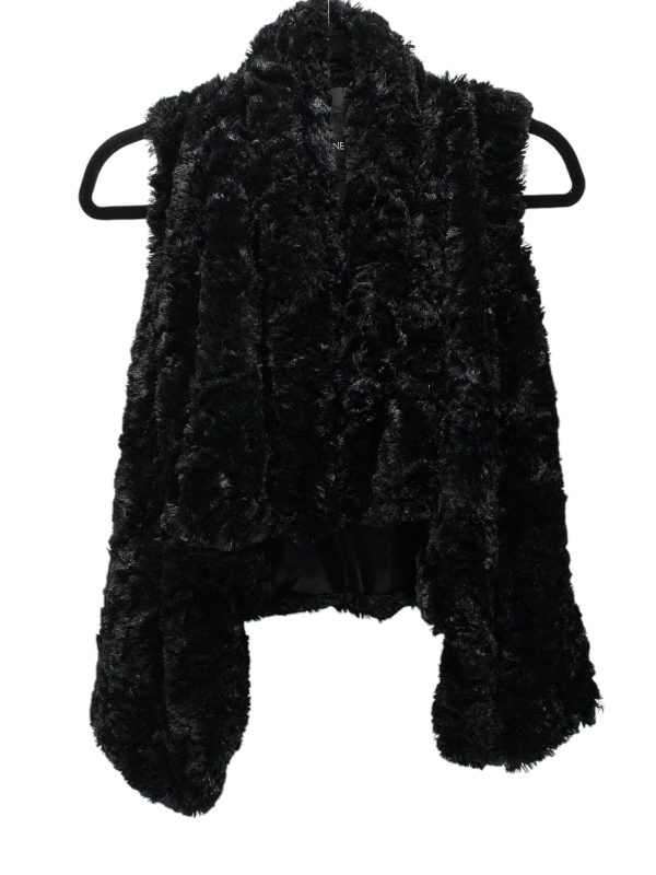 Vest Faux Fur & Sherpa By Me Jane In Black, Size: Xs Cheap