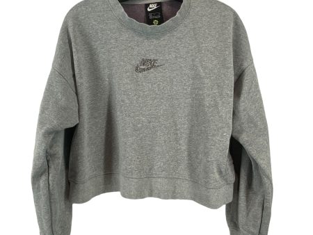 Sweatshirt Crewneck By Nike In Grey, Size: S Online now