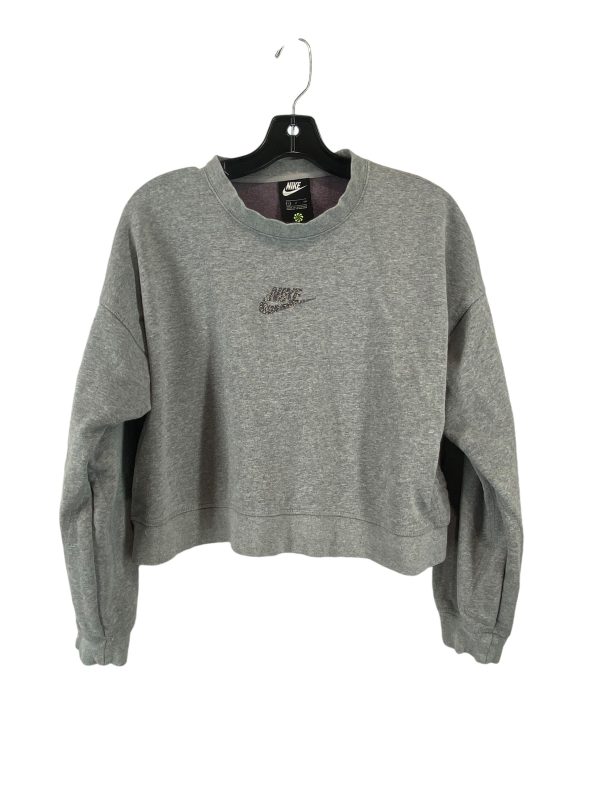 Sweatshirt Crewneck By Nike In Grey, Size: S Online now