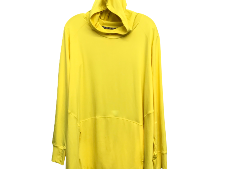 Athletic Top Long Sleeve Hoodie By Catherines In Yellow, Size: 2x Hot on Sale