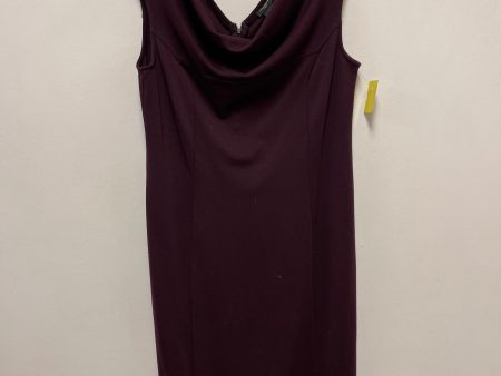 Dress Casual Midi By Ann Taylor In Purple, Size: S Discount