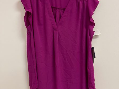 Top Sleeveless By Chaus In Purple, Size: 1x Sale