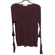 Top Long Sleeve Basic By Bailey 44 In Brown & Purple, Size: S For Discount