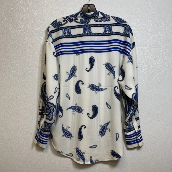 Blouse Long Sleeve By Express O In Print, Size: S Hot on Sale