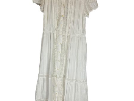 Dress Casual Midi By American Eagle In White, Size: Xxl For Discount