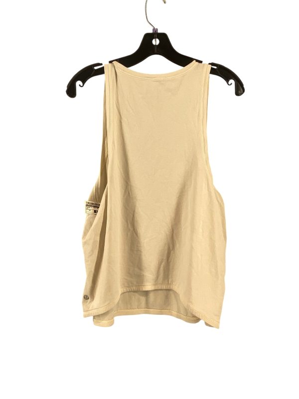 Athletic Tank Top By Lululemon In Cream, Size: 10 Online Sale