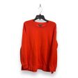 Sweatshirt Crewneck By Eddie Bauer In Orange, Size: L on Sale