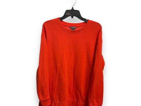 Sweatshirt Crewneck By Eddie Bauer In Orange, Size: L on Sale