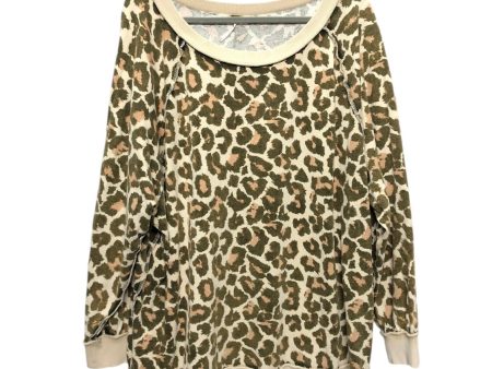 Sweatshirt Crewneck By Free People In Animal Print, Size: M Hot on Sale