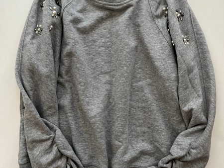 Sweatshirt Crewneck By Stella And Dot In Grey, Size: L Online