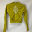 Athletic Top Long Sleeve Crewneck By Free People In Green, Size: M For Cheap