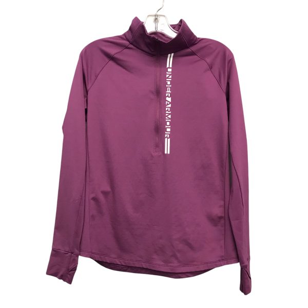 Athletic Top Ls Collar By Under Armour In Purple, Size:L Sale