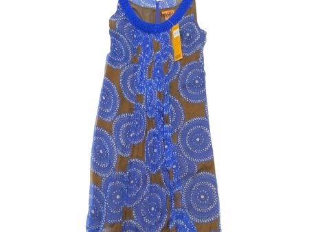 Dress Designer By Tory Burch In Blue & Brown, Size: 10 Sale