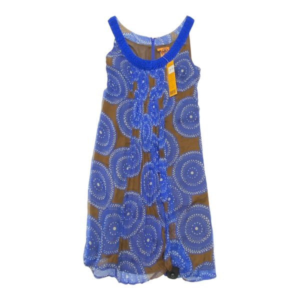 Dress Designer By Tory Burch In Blue & Brown, Size: 10 Sale