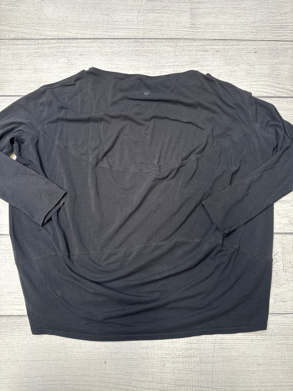 Athletic Top Long Sleeve Crewneck By Lululemon In Black, Size: M Online now