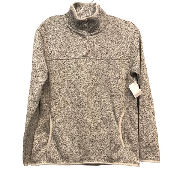 Sweatshirt Collar By Eddie Bauer In Grey, Size:M Cheap