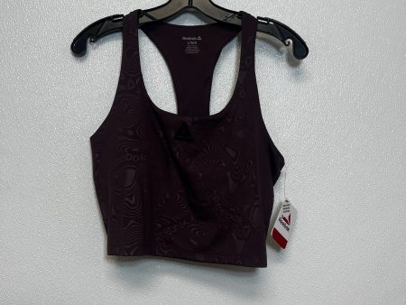 Athletic Bra By Reebok In Eggplant, Size: L For Sale